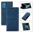 thumbnail image 1 of SaniMore for Samsung Galaxy A14 5G Case [Magnetic Flip Full Protecetive Cover] Card Cash Pokcet + Kickstand + Retro Wear-resisitant PU Leather + Shockproof TPU Inner Business Shell, Blue, 1 of 6