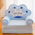 thumbnail image 1 of 1pc 50cm/19.68in Children's Multifunctional Cartoon Folding Small Sofa, Kindergarten Baby Learns To Sit On The Seat, Boys And Girls Lazy Sofa Can Be Disassembled And Washed, 1 of 5
