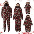 thumbnail image 1 of Penkiiy Pyjamas de Noël Assortis pour Famille Ensemble Parent-Enfant Chaud Imprimé Vêtements de Maison Pyjamas à Capuche Combinaison Rouge Pyjamas de Noël 6-7 Ans, 1 of 8