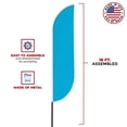 thumbnail image 5 of Sky Blue Feather flag Pole Mountfor Outdoor by Mavis Print | 15 FEET Long Polyester Outdoor Banner Flag Pole Kit for Easy Hang | HD Print Swooper Flag Pole Stand forSky Blue Advertising, 5 of 7