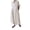 Khaki, variant on Women's Cotton Striped Shirt Dress Button Up Short Sleeve Midi Long Shift Dress with Pockets