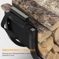 thumbnail image 4 of Firewood Rack, 24 Inch Indoor Fireplace Log Holder with Carrier, Thickened Metal Rustproof Wood Storage Rack, 4 of 7