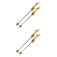 thumbnail image 3 of Eigraketly 1 par de pinchos de aleación ZTTO portátiles coloridos anodizados eje de acero de liberación rápida pinchos de ciclo componentes accesorios Oro 2piezas Eigraketly CBP203701, 3 of 5