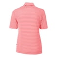 thumbnail image 3 of Women's Cutter & Buck  Red Dayton Flyers DryTec Virtue Eco Pique Stripe Recycled Polo, 3 of 3