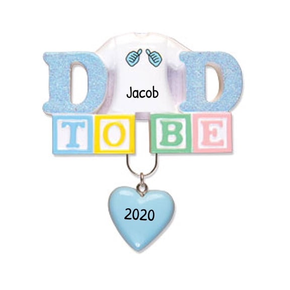 Personalized Baby’s First Christmas Ornament 2024 – New Parent Christmas Ornament First Time New Dad