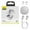 White, variant on Hybrid Active Noise Cancelling Wireless Earbuds, 6 Mics Smart Noise Cancelling 55H Playtime, 32 Preset EQs via APP, Bluetooth 5.3 ENC AI Call Ear buds, IPX8 Waterproof Headphones with LED Display