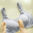 thumbnail image 5 of Powerful Push up Seamless Bra Caralush Wmstylist Lushfitting Wireless Bra No Underwire Full Coverage Support Anti Sagging Bra Gray 46, 5 of 5