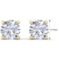 thumbnail image 5 of SuperJeweler 5 Carat Lab Grown Diamond Stud Earrings In 14K Yellow Gold For Women, 5 of 5
