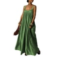 thumbnail image 3 of Swuxness Long Dresses for Women with Sleeveless and Solid Color Tassel Elegant Party Gown, 3 of 5