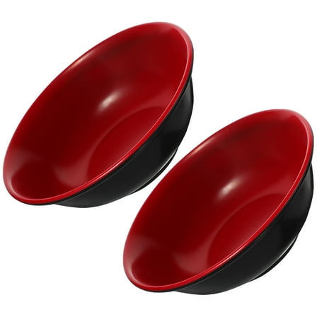 TABLETREANDS 2Pcs Mixing Bowl Pasta Serving Bowl Red
