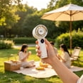 thumbnail image 1 of Aufmer Portable Travel Essential USB Charging Handheld Fan Mini Cooling Device With LED Digital Screen Display Ideal For Outdoor Travel Office Indoor Daily Use(with Cable×1), 1 of 6