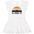 thumbnail image 3 of Inktastic El Paso Texas Skyline Retro Girls Baby Dress, 3 of 5