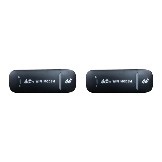 Injueey portátil universal WiFi dongles 4G LTE módem palo hotel enrutador inalámbrico 150 Mbps suministros de computadora externa para 4G/Negro 2piezas