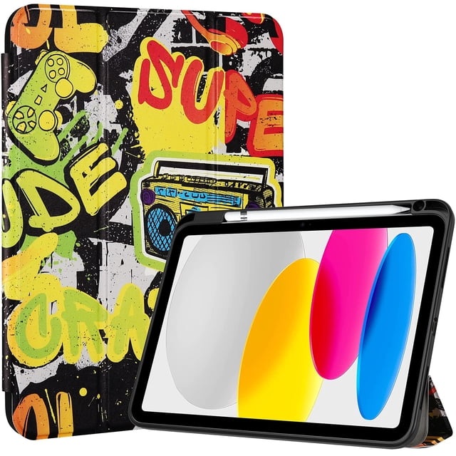 Funda ProCase para iPad 11" 2025/10,9" 2022 con soporte para lápices