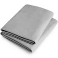 thumbnail image 5 of Bare Home Flannel Pillowcase Set, 100% Cotton, Heavyweight, Standard, Set of 2, Light Gray, 5 of 5