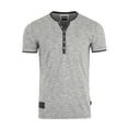 thumbnail image 5 of ZIMEGO Mens Short Sleeve Henley – Casual Button T Shirts for Men, Grey, XX-Large, 5 of 6