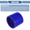 thumbnail image 4 of Unique Bargains 1 Set 80mm 3.15" ID 76mm 2.99" Length 0° Blue Car Silicone Hose with Clamps, 4 of 7