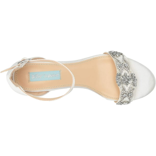 Betsey Johnson Blue Women s SB Mel Heeled Sandal Ivory 7 M US