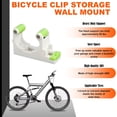 thumbnail image 2 of Soporte de pared para bicicleta, portabicicletas colgante ajustable para interiores para garaje o casa, colgador vertical para ciclismo, gancho seguro, soporte para carretera, 2 of 5