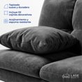thumbnail image 4 of LASE Muebles Sofá Cama Janeiro Matrimonial Sillón Reclinable 3 Posiciones Boucle Chocolate, 4 of 7
