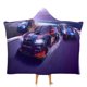 thumbnail image 1 of Coche de Carreras Manta Capa con Capucha Anti-Bolitas, Manta de Lana Ártica Suave, Manta Portátil de Felpa Ligera y Lujosa, Poncho para Siesta en Casa y Oficina, 100*130cm, 1 of 6