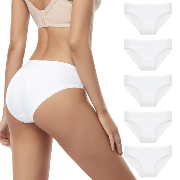 5 Pack Womens Underwear,Hipster Cotton Underwear for Women Low Briefs