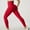 Red, variant on Sakmal Red Leggings Women Buttery Soft Scrunch Butt Running High Waisted Yoga Pants Workout Full Solid Leggings