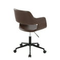 thumbnail image 7 of LumiSource Margarite Task Chair in Black Metal, Espresso PU color, 7 of 7