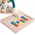 thumbnail image 3 of Slide Puzzle, Long Service Life Stable Performance Wooden Box Design Wooden Slide Puzzle, Halloween Children's Playground Kindergarten Birthday Gift For Home, 3 of 8
