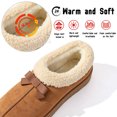 thumbnail image 3 of Knivor Cozy Bootie Slippers for Women with Cute Bow Fuzzy Slippers Slip On Warm Furry Ankle Bootie Slippers Anti-Slip Sole for Indoor Outdoor House Shoes, 3 of 9