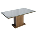 thumbnail image 3 of Juego de Comedor Mesa con Tablero de Vidrio 4 Sillas Marrón/Gris/Plata Marilia Madesa, 3 of 6
