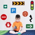 thumbnail image 3 of Transportation Theme Traffic Rule Signs Wall Stickers (17 Pack), 3 of 9