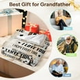 thumbnail image 4 of Grandpa Blanket Super Soft Flannel Throw Blanket for Grandfather, Warm Cozy Gift for Birthday Christmas from Grandkids, Lightweight Yet Warm Fleece Blanket for Elderly Men, 4 of 6