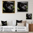 thumbnail image 4 of Designart "Vigilant Panther In Monochrome I" Animals Panther Wall Art Prints, 4 of 7