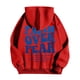 thumbnail image 5 of MHFRRA Sudaderas y Sudaderas para Hombre, Jersey Informal de Manga Larga con Estampado Delantero y Trasero para Uso Diario, Ajuste Relajado para Otoño E Invierno Rojo, 5 of 5