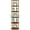 Antique brown + gold iron, variant on 5-Tier Rotating Bookshelf Tower 360° Spinning Corner Bookcase, Space-Saving Revolving Display Shelf for Home Office Modern Metal Frame, Brown/Black