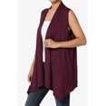 thumbnail image 3 of TheMogan Gilets Longs pour Femmes Sans Manches Légers Cardigan Ouvert, 3 of 7