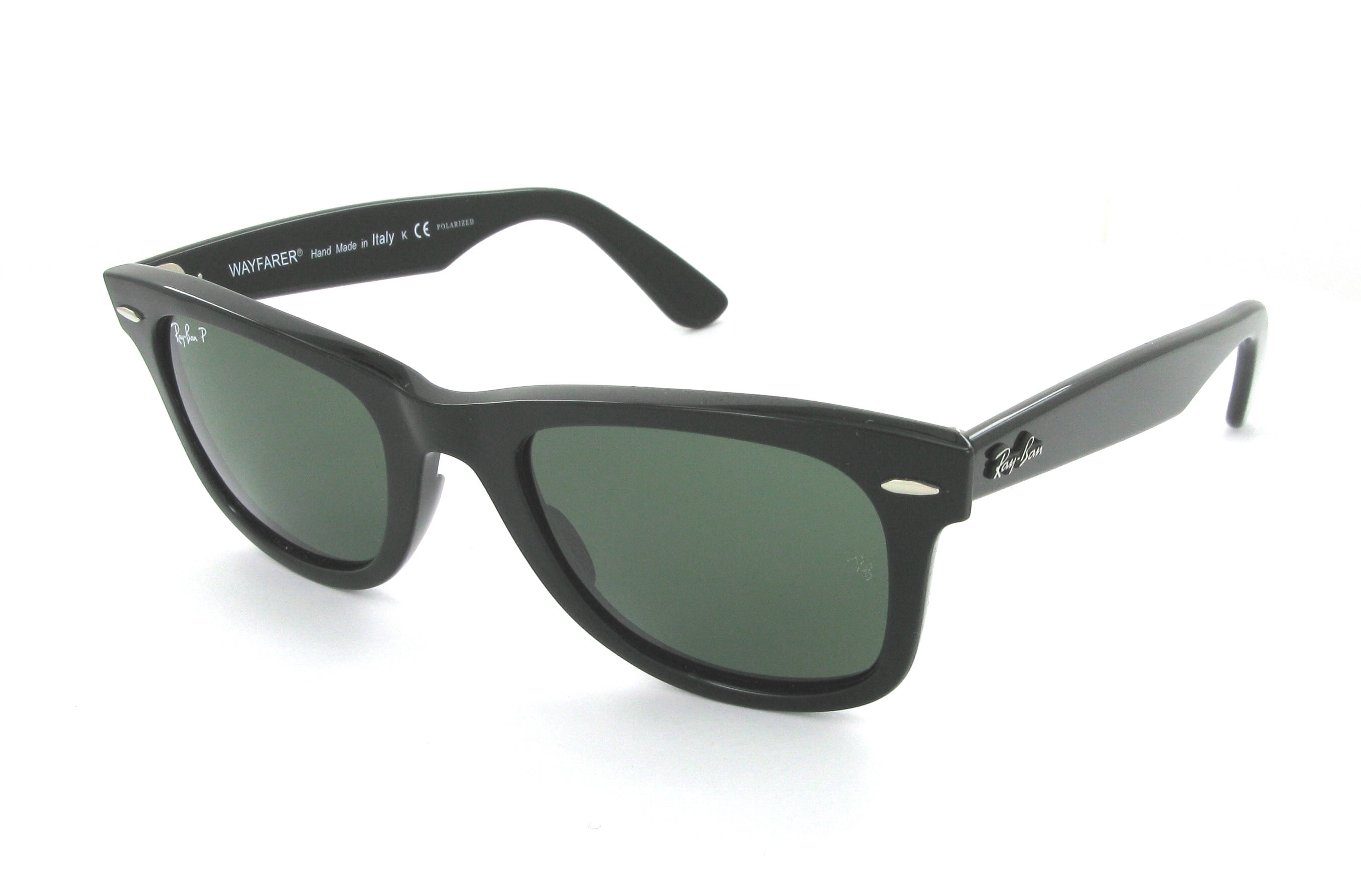 Ray-Ban 0RB2140 901/58 50 Black/Crystal Green Polarized Wayfarer Icons  Sunglasses - Bundled Item with Cleaning Kit - Walmart.com