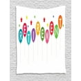thumbnail image 1 of Retirement Party Tapestry, Graphic Design Retirement Party Theme with Balloons and Stars Figures, Wall Hanging for Bedroom Living Room Dorm Decor, 40W X 60L Inches, Multicolor, by Ambesonne, 1 of 2
