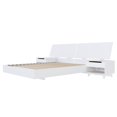 thumbnail image 1 of Nexera Oslo 4-Piece Floating Platform Bedroom Set, White, Queen, 1 of 7
