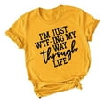 thumbnail image 1 of T-Shirts à Col Rond Imprimés pour Femmes Grande Taille, Manches Courtes, T-shirt Graphique, Hauts, T-shirt pour Femmes, 1 of 2