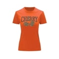 thumbnail image 2 of Playera Blusa Cherry Cerezas Animal Print Color Anaranjado Talla Mediana Marca Emil SaEs, 2 of 4