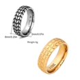 thumbnail image 3 of Anillo de boda de carburo, colgante biselado, accesorios de joyería a juego para parejas, anillos de acero inoxidable a la moda, suministros de Ropa, zapatos y accesorios Miscelánea Oro Tipo 10 Sonducket AP014753-10, 3 of 6