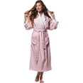 thumbnail image 3 of Luxury Microfiber Plush Lined Robe Pink, 3 of 4
