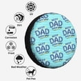 thumbnail image 6 of Kdxio Best Dad Ever for Tire Cover Wheel Protectors Tyre Covers Weatherproof Wheel Covers Universal Fit for Trailer Rv SUV Truck Camper Travel Trailers 15 inch, 6 of 8