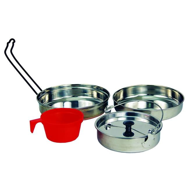 897645 Stainless Steel Camp Mess Kit, 5 Piece