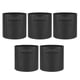 thumbnail image 1 of Felt Planting Bag Set 1 Set/5Pcs Round Gardening Container For Gardeners 3 Gallons Black Durable Pouch, 1 of 5