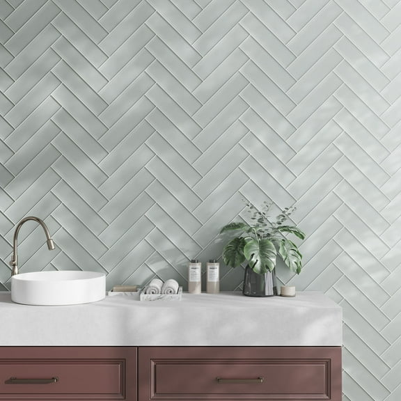 20 pack Gray 3 in. x 12 in. Matte Finished Glass Subway Wall Tile (5 sq. ft./Case)