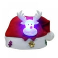 thumbnail image 2 of LED Santa Hats Christmas Holiday Hats for Adults and Kids Winter Plush Xmas Santa Hats Cap for Christmas New Year Festive Party Supplies, 2 of 7