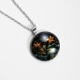 thumbnail image 4 of Starry Plants Elegant Glass Circular Pendant Necklace - Women's Jewelry, 4 of 5
